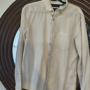 banana Republic Cream Button-Up Shirt